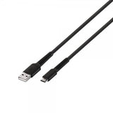 Vivanco-kaapeli Longlife punottu USB-A/USB-C 0,5 m musta