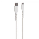 Vivanco-kaapeli Longlife punottu USB-A/USB-C 0.5m Valkoinen