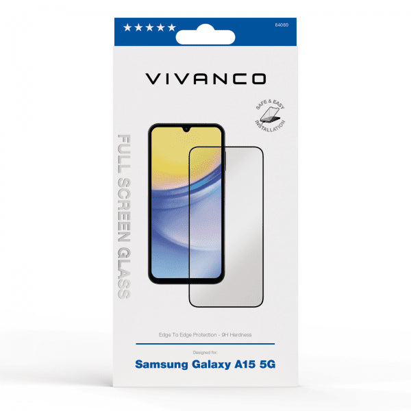 Vivanco Samsung Galaxy A15 Näytönsuoja Koko näyttö