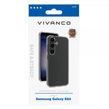 Vivanco Samsung Galaxy S24 Safe & Steady -suojakuori, läpinäkyvä