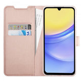 Vivanco Samsung Galaxy A55 -suojakotelo, Classic Wallet, ruusukulta