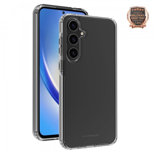 Vivanco Samsung Galaxy A35 Suojakuori Safe & Steady Läpinäkyvä