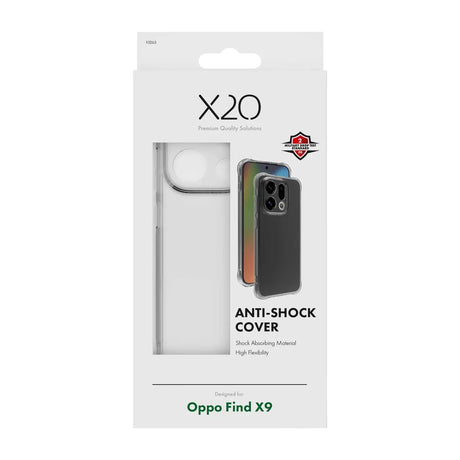 X2O Oppo Find X9 Kuori Anti-Shock Kirkas