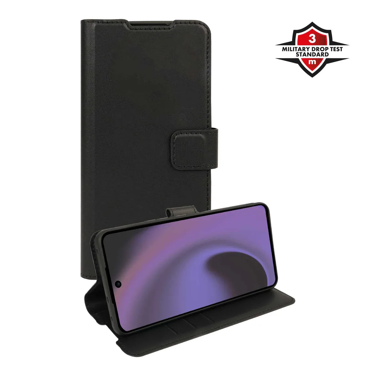 X2O Realme 16 Pro Plus Kotelo Classic Wallet Musta