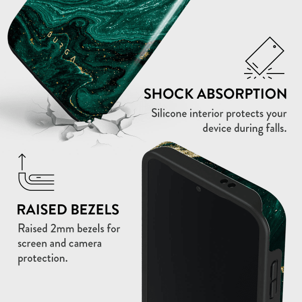 Burga Samsung Galaxy S24 Suojakuori Tough Emerald Pool