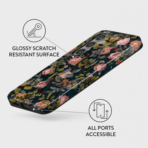 Burga Samsung Galaxy S24 FE Suojakuori Tough Bloomy Garden