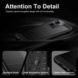 Xiaomi Redmi A7 Pro Kuori Harjattu Hiilikalvotekstuuri Musta