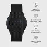 Burga Samsung Galaxy Watch 20mm Ranneke Metal Mesh Musta