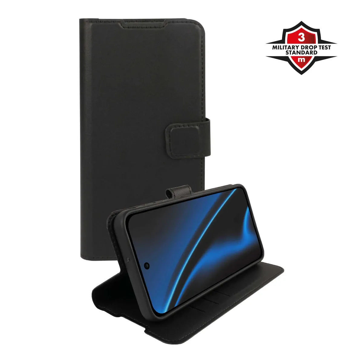 X2O Samsung Galaxy A16 Kotelo Classic Wallet Musta