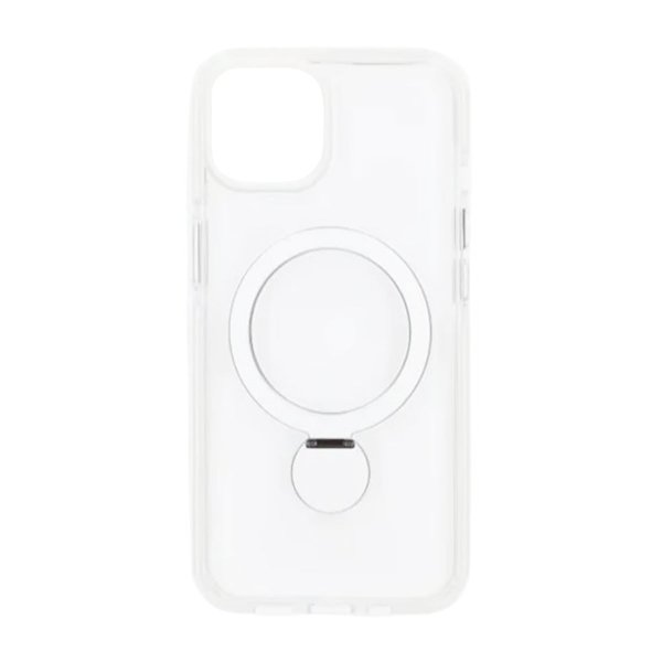 iPhone 15 -kuoret sormustelineellä MagSafe Läpinäkyvä