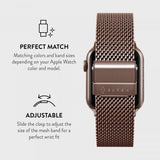Burga Apple Watch 38/40/41/42mm ranneke Mesh Elegance Ruusukulta