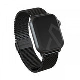 Burga Apple Watch 44/45/46mm/Ultra 49mm ranneke Mesh Elegance Musta