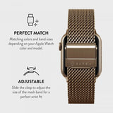 Burga Apple Watch 38/40/41/42mm ranneke Mesh Elegance Kulta