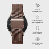 Burga Samsung Galaxy Watch 20mm Ranneke Mesh Elegance Ruusukulta