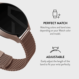 Burga Samsung Galaxy Watch 22mm Ranneke Mesh Elegance Ruusukulta