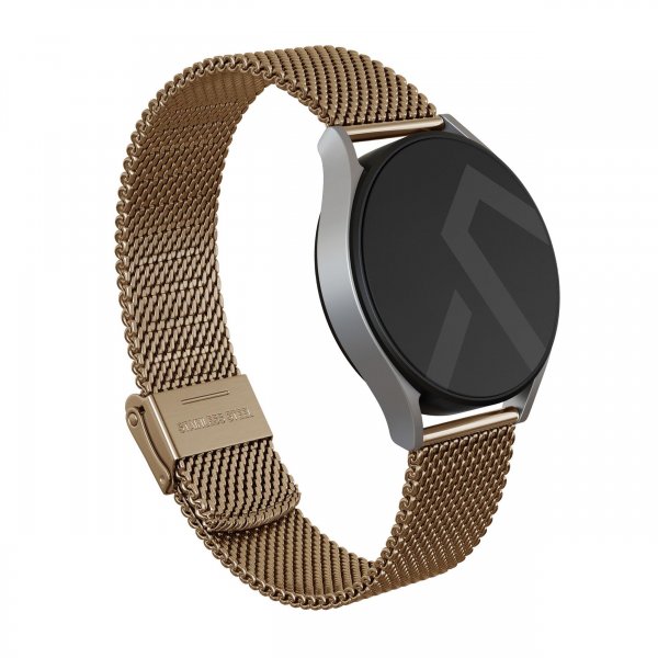 Burga Samsung Galaxy Watch 22mm ranneke Mesh Elegance Kulta