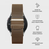 Burga Samsung Galaxy Watch 22mm ranneke Mesh Elegance Kulta