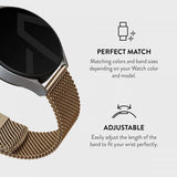 Burga Samsung Galaxy Watch 20mm Ranneke Mesh Elegance Kulta