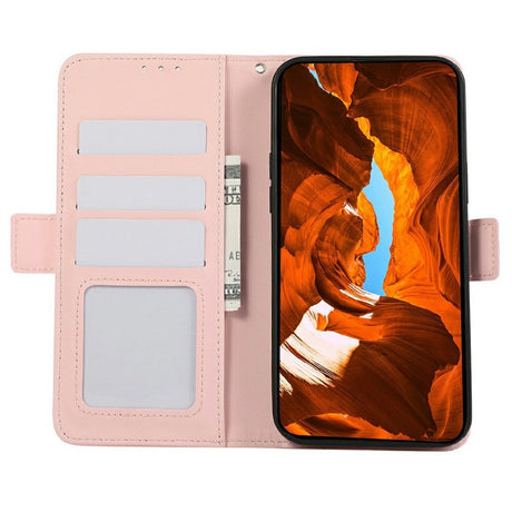 ABEEL Google Pixel 11/Pixel 11 Pro Kotelo RFID-suoja Vaaleanpunainen