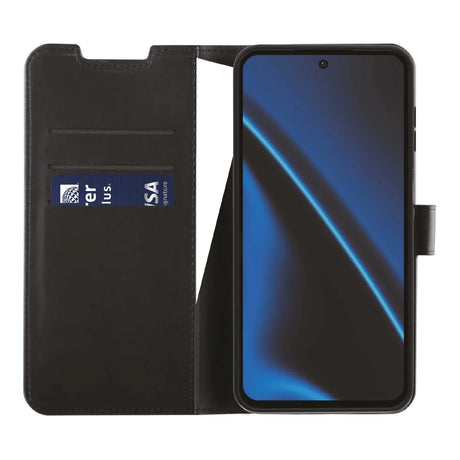 X2O Samsung Galaxy S25 Kotelo Classic Wallet Musta