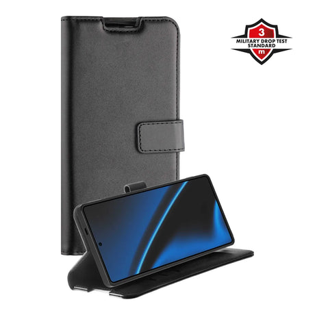 X2O Samsung Galaxy S25 Ultra Kotelo Classic Wallet Musta
