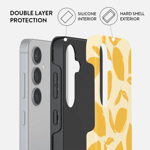Burga Samsung Galaxy S24 Suojakuori Tough Lemon Tart