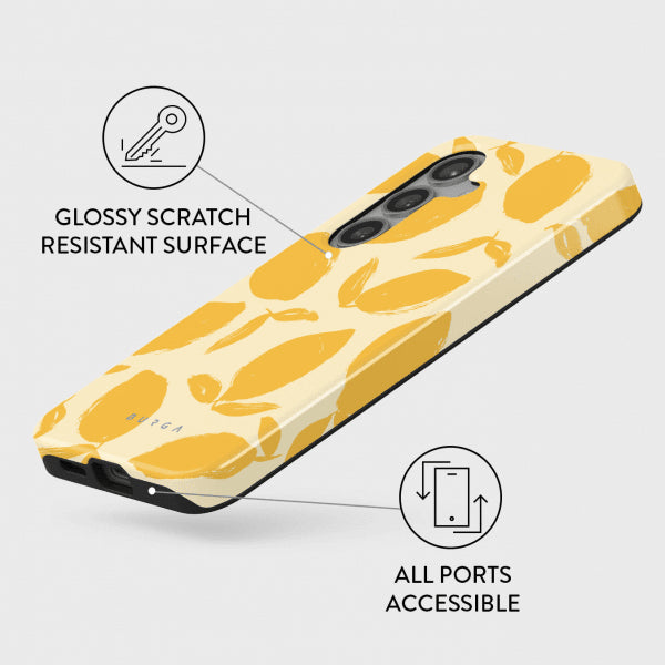 Burga Samsung Galaxy S24 Suojakuori Tough Lemon Tart