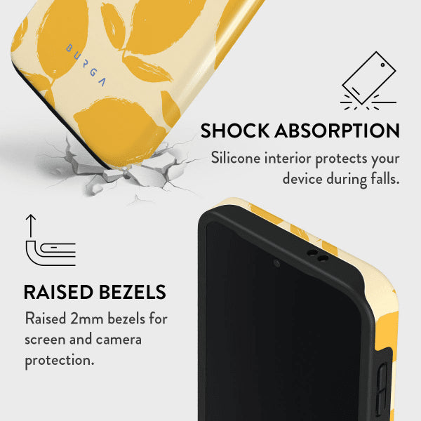 Burga Samsung Galaxy S24 Suojakuori Tough Lemon Tart