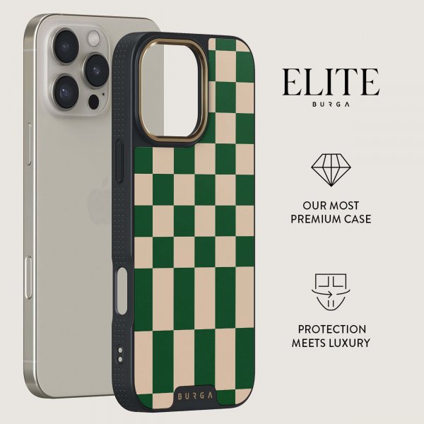 Burga iPhone 16 Suojakuori Elite Dark MagSafe Ivy League