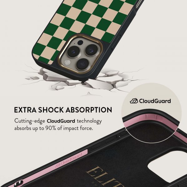 Burga iPhone 15 Plus Suojakuori Elite Dark MagSafe Ivy League
