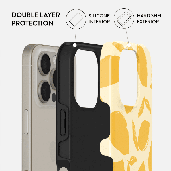 Burga iPhone 16 Plus -suojakuori Tough MagSafe Lemon Tart