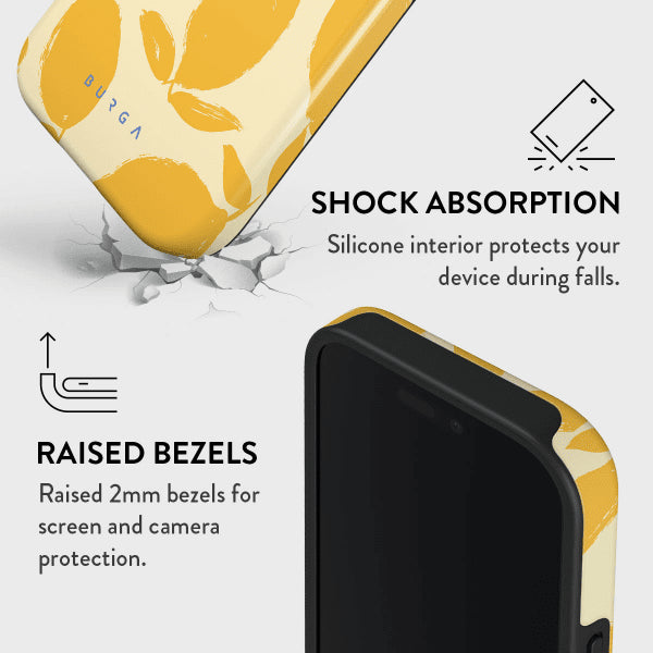 Burga iPhone 15 Pro Max Kuori Tough MagSafe Lemon Tart