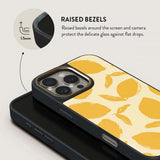 Burga iPhone 15 Pro -suojakuori Elite Dark MagSafe Lemon Tart