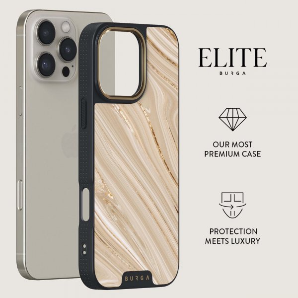 Burga iPhone 16 Plus -suojakuori Elite Dark MagSafe Full Glam