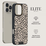 Burga iPhone 16 -suojakuori Elite Dark MagSafe Almond Latte