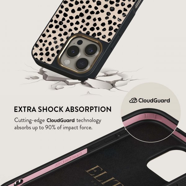 Burga iPhone 15 Kuori Elite Dark MagSafe Almond Latte