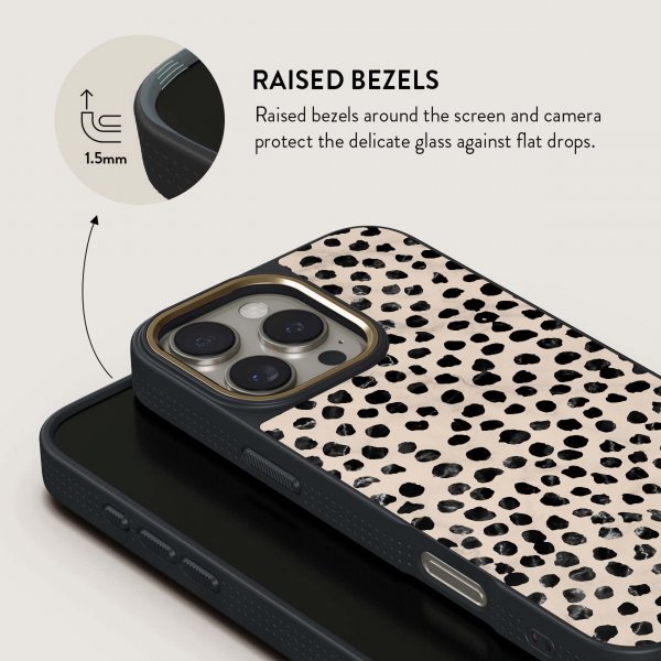 Burga iPhone 15 Pro Kuori Elite Dark MagSafe Almond Latte