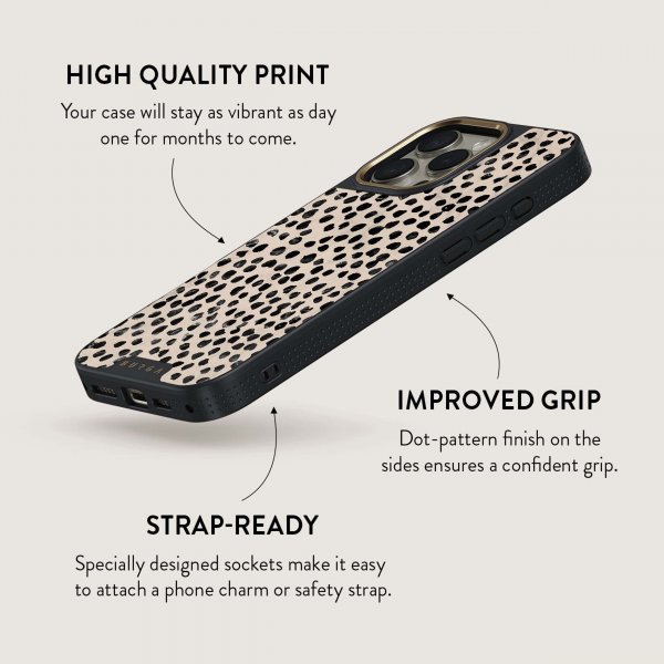 Burga iPhone 15 Pro Max Kuori Elite Dark MagSafe Almond Latte