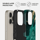 Burga iPhone 15 Suojakuori Tough Emerald Pool