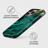 Burga iPhone 16 -suojakuori Tough Emerald Pool