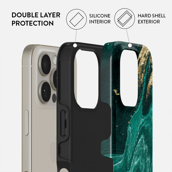 Burga iPhone 14 -suojakuori Tough MagSafe Emerald Pool