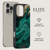 Burga iPhone 14 Elite Dark MagSafe Emerald Pool -kuori