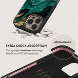 Burga iPhone 16 Plus -suojakuori Elite Dark MagSafe Emerald Pool