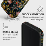 Burga iPhone 16 Plus -suojakuori Tough MagSafe Bloomy Garden