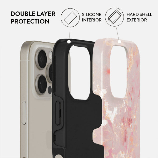 Burga iPhone 16 Suojakuori Tough MagSafe Golden Coral