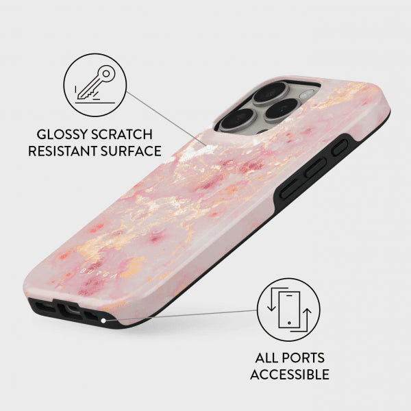 Burga iPhone 16 Pro Tough MagSafe -suojakuori, Golden Coral