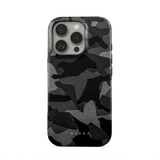 Burga iPhone 16 Suojakuori Tough Night Black Camouflage