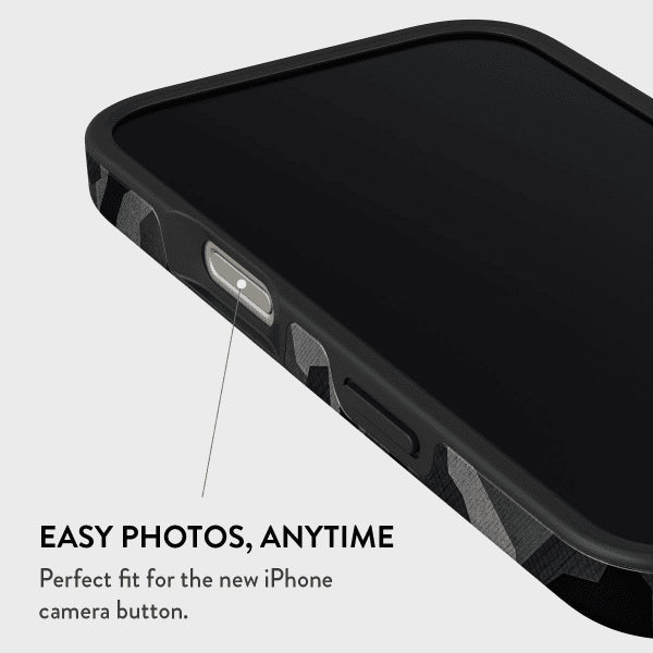 Burga iPhone 15 Pro Max -suojakuori Tough MagSafe Night Black Camo