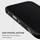 Burga iPhone 15 Kuori Tough MagSafe Night Black Camouflage