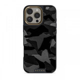 Burga iPhone 16 Suojakuori Elite Dark MagSafe Night Black Camo